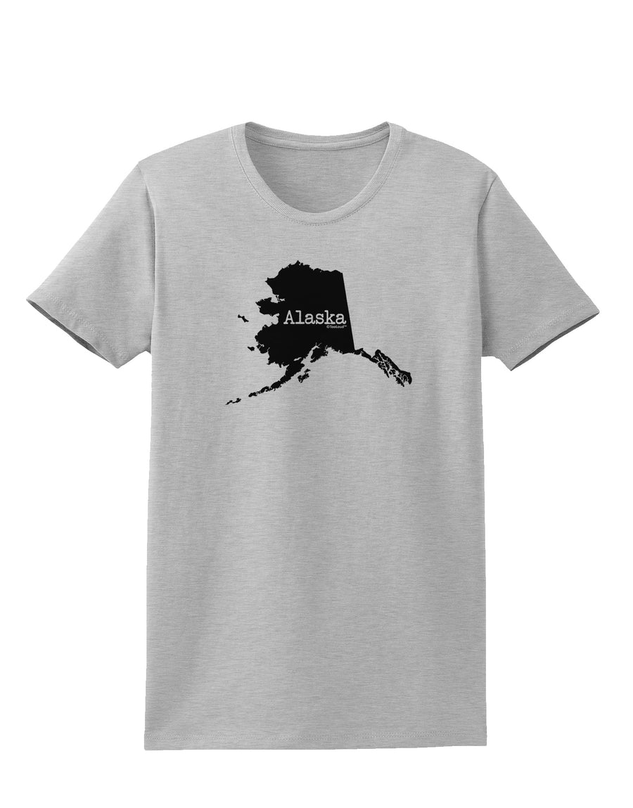 Alaska - United States Shape Womens T-Shirt by TooLoud-Womens T-Shirt-TooLoud-White-X-Small-Davson Sales