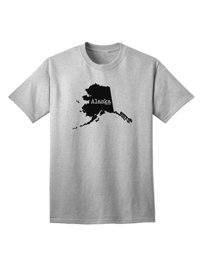 Alaska - United States Silhouette Adult T-Shirt by TooLoud-Mens T-shirts-TooLoud-AshGray-Small-Davson Sales