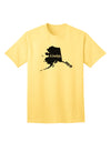 Alaska - United States Silhouette Adult T-Shirt by TooLoud-Mens T-shirts-TooLoud-Yellow-Small-Davson Sales