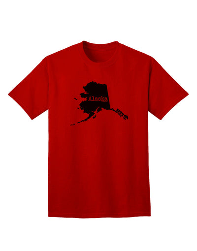 Alaska - United States Silhouette Adult T-Shirt by TooLoud-Mens T-shirts-TooLoud-Red-Small-Davson Sales