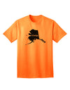 Alaska - United States Silhouette Adult T-Shirt by TooLoud-Mens T-shirts-TooLoud-Neon-Orange-Small-Davson Sales