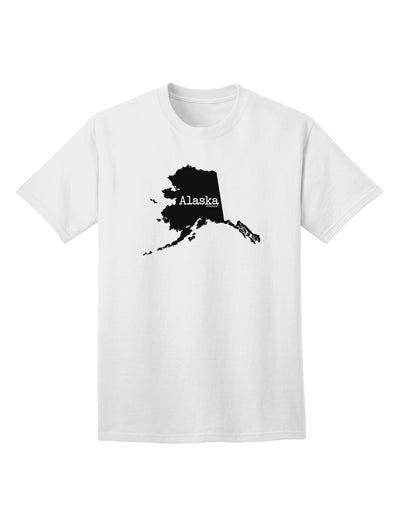 Alaska - United States Silhouette Adult T-Shirt by TooLoud-Mens T-shirts-TooLoud-White-Small-Davson Sales