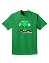 Alien DJ Adult Dark T-Shirt-Mens T-Shirt-TooLoud-Kelly-Green-Small-Davson Sales