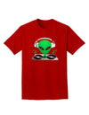 Alien DJ Adult Dark T-Shirt-Mens T-Shirt-TooLoud-Red-Small-Davson Sales