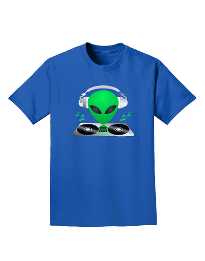 Alien DJ Adult Dark T-Shirt-Mens T-Shirt-TooLoud-Royal-Blue-Small-Davson Sales