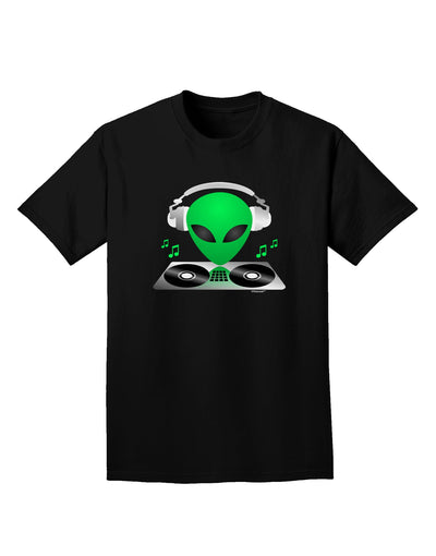 Alien DJ Adult Dark T-Shirt-Mens T-Shirt-TooLoud-Black-Small-Davson Sales