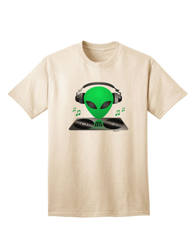 Alien DJ Adult T-Shirt-unisex t-shirt-TooLoud-Natural-Small-Davson Sales