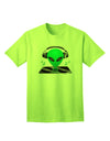 Alien DJ Adult T-Shirt-unisex t-shirt-TooLoud-Neon-Green-Small-Davson Sales