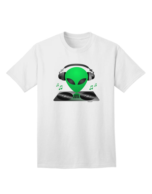 Alien DJ Adult T-Shirt-unisex t-shirt-TooLoud-White-Small-Davson Sales