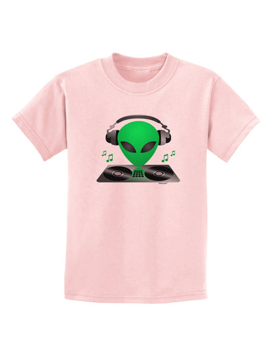 Alien DJ Childrens T-Shirt-Childrens T-Shirt-TooLoud-PalePink-X-Small-Davson Sales
