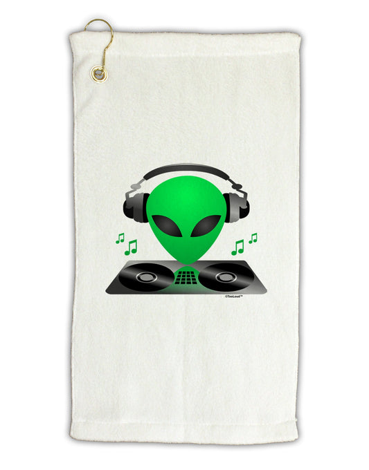 Alien DJ Micro Terry Gromet Golf Towel 16 x 25 inch-Golf Towel-TooLoud-White-Davson Sales
