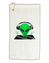 Alien DJ Micro Terry Gromet Golf Towel 16 x 25 inch-Golf Towel-TooLoud-White-Davson Sales
