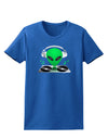 Alien DJ Womens Dark T-Shirt-TooLoud-Royal-Blue-X-Small-Davson Sales