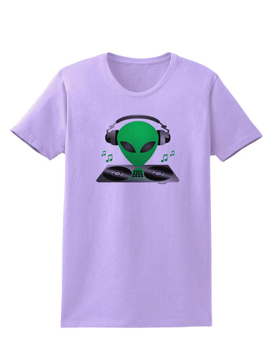 Alien DJ Womens T-Shirt-Womens T-Shirt-TooLoud-Lavender-X-Small-Davson Sales