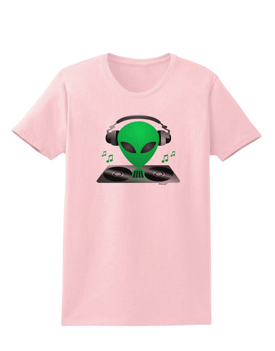 Alien DJ Womens T-Shirt-Womens T-Shirt-TooLoud-PalePink-X-Small-Davson Sales