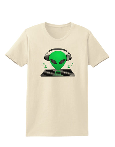 Alien DJ Womens T-Shirt-Womens T-Shirt-TooLoud-Natural-X-Small-Davson Sales