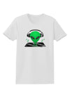 Alien DJ Womens T-Shirt-Womens T-Shirt-TooLoud-White-X-Small-Davson Sales
