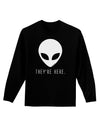 Alien They Are Here Adult Long Sleeve Dark T-Shirt-TooLoud-Black-XX-Large-Davson Sales