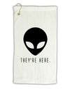 Alien They Are Here Micro Terry Gromet Golf Towel 11&#x22;x19-Golf Towel-TooLoud-White-Davson Sales