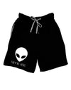 Alien They Are Here Adult Lounge Shorts-Lounge Shorts-TooLoud-Black-Small-Davson Sales