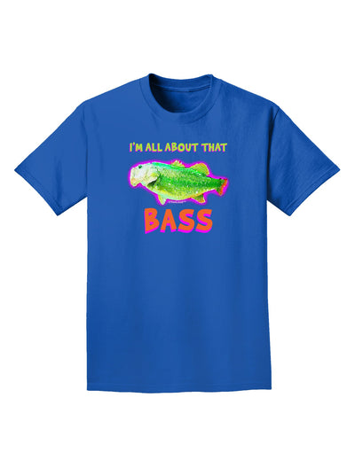All About That Bass Fish Watercolor Adult Dark T-Shirt-Mens T-Shirt-TooLoud-Royal-Blue-Small-Davson Sales