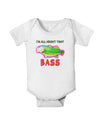 All About That Bass Fish Watercolor Baby Romper Bodysuit-Baby Romper-TooLoud-White-06-Months-Davson Sales