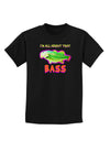 All About That Bass Fish Watercolor Childrens Dark T-Shirt-Childrens T-Shirt-TooLoud-Black-X-Small-Davson Sales