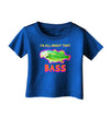 All About That Bass Fish Watercolor Infant T-Shirt Dark-Infant T-Shirt-TooLoud-Royal-Blue-06-Months-Davson Sales