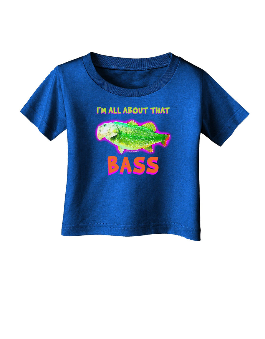 All About That Bass Fish Watercolor Infant T-Shirt Dark-Infant T-Shirt-TooLoud-Black-06-Months-Davson Sales