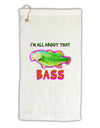 All About That Bass Fish Watercolor Micro Terry Gromet Golf Towel 16 x 25 inch-Golf Towel-TooLoud-White-Davson Sales