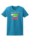 All About That Bass Fish Watercolor Womens Dark T-Shirt-TooLoud-Turquoise-X-Small-Davson Sales