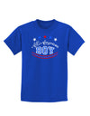All-American Boy Childrens Dark T-Shirt-Childrens T-Shirt-TooLoud-Royal-Blue-X-Small-Davson Sales