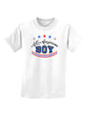 All-American Boy Childrens T-Shirt-Childrens T-Shirt-TooLoud-White-X-Small-Davson Sales