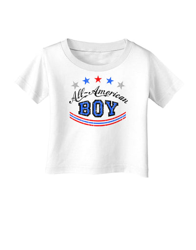 All-American Boy Infant T-Shirt-Infant T-Shirt-TooLoud-White-06-Months-Davson Sales