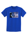 All American Cat Childrens Dark T-Shirt by TooLoud-Childrens T-Shirt-TooLoud-Royal-Blue-X-Small-Davson Sales