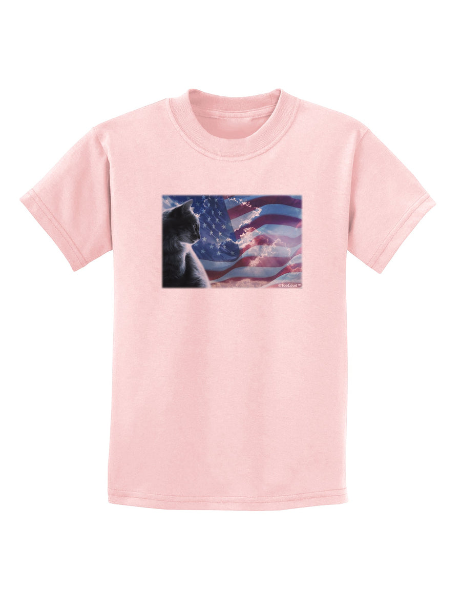 All American Cat Childrens T-Shirt by TooLoud-Childrens T-Shirt-TooLoud-White-X-Small-Davson Sales