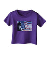 All American Cat Infant T-Shirt Dark by TooLoud-Infant T-Shirt-TooLoud-Purple-06-Months-Davson Sales