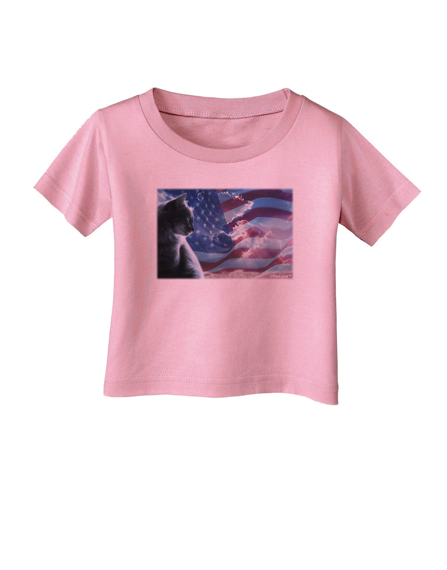 All American Cat Infant T-Shirt by TooLoud-Infant T-Shirt-TooLoud-White-06-Months-Davson Sales