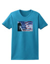 All American Cat Womens Dark T-Shirt by TooLoud-Womens T-Shirt-TooLoud-Turquoise-X-Small-Davson Sales