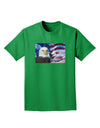 All American Eagle Adult Dark T-Shirt-Mens T-Shirt-TooLoud-Kelly-Green-Small-Davson Sales