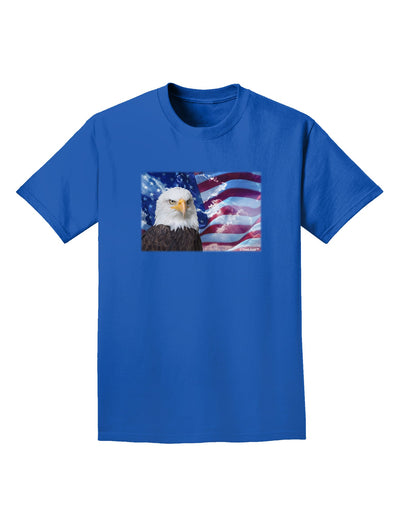 All American Eagle Adult Dark T-Shirt-Mens T-Shirt-TooLoud-Royal-Blue-Small-Davson Sales