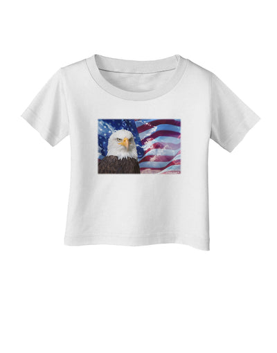 All American Eagle Infant T-Shirt-Infant T-Shirt-TooLoud-White-06-Months-Davson Sales