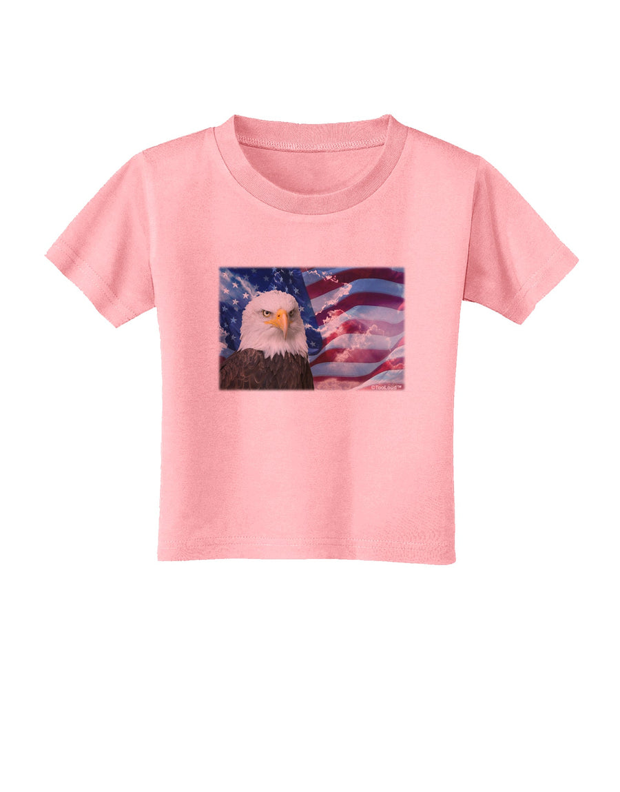 All American Eagle Toddler T-Shirt-Toddler T-Shirt-TooLoud-White-2T-Davson Sales