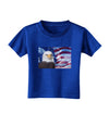 All American Eagle Toddler T-Shirt Dark-Toddler T-Shirt-TooLoud-Royal-Blue-2T-Davson Sales