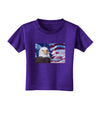 All American Eagle Toddler T-Shirt Dark-Toddler T-Shirt-TooLoud-Purple-2T-Davson Sales