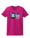 All American Eagle Womens Dark T-Shirt-TooLoud-Hot-Pink-Small-Davson Sales