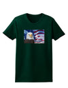 All American Eagle Womens Dark T-Shirt-TooLoud-Forest-Green-Small-Davson Sales