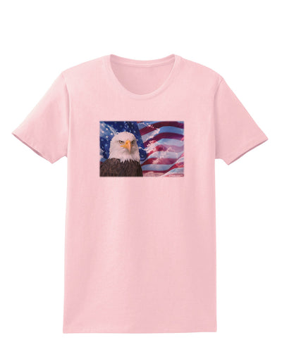 All American Eagle Womens T-Shirt-Womens T-Shirt-TooLoud-PalePink-X-Small-Davson Sales