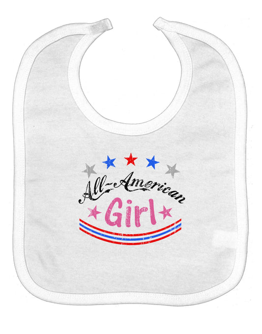 All-American Girl Baby Bib
