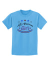 All-American Girl Childrens T-Shirt-Childrens T-Shirt-TooLoud-Aquatic-Blue-X-Small-Davson Sales
